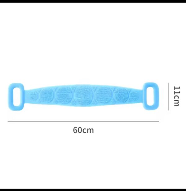 70CM DOUBLE-SIDED SILICONE BODY SPONGE/ BACK SCRUBER