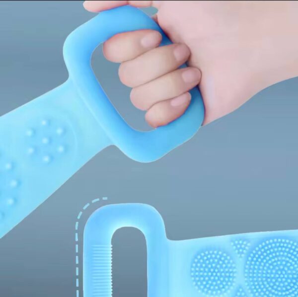70CM DOUBLE-SIDED SILICONE BODY SPONGE/ BACK SCRUBER