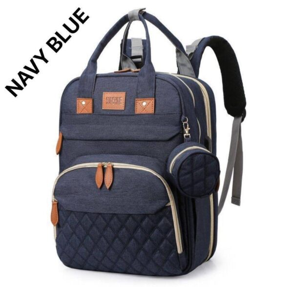 IMG_20260216_074400_725 HIGH QUALITY BABY BED AND NURSING/MATERNITY BACKBAG WITH PURSE, NET & CABLE CHARGER CONNECTOR (NURSING BAG)