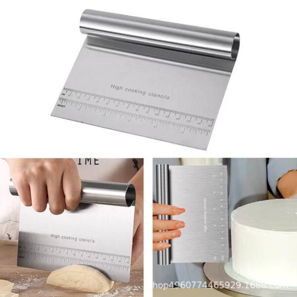 IMG_20260216_100558_701 STAINLESS STEEL MULTIPURPOSE CAKE & PASTRY CUTTER/SCRAPER/DECORATOR/SCALE KNIFE/KITCHEN SPATULA WITH MEASUREMENT