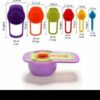 6PCS PLASTIC MEASURING CUP/SPOON