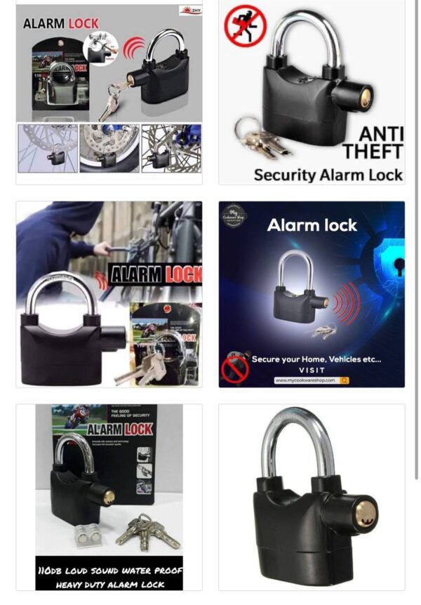 IMG_20260216_134624_596 ORIGINAL ANTI-THEFT SECURITY ALARM PADLOCK (with loud Ambul-Siren sound) •••