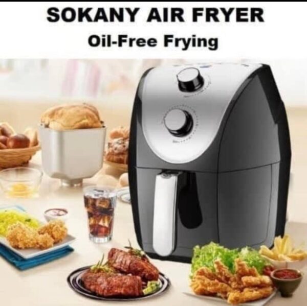 5L SOKANY HIGH TECH 150WATT OIL-FREE HEALTHY AIR FRYER (HIGHLY RECOMMENDED