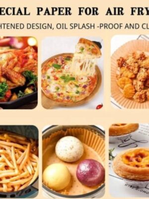 50PCS/PACK BAKING & AIR FRYER PARCHMENT PAPER (IN A TRANSPARENT PACK)