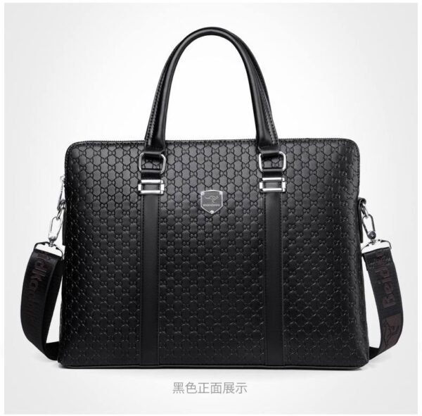DESIGNER LUXURY LARGE CAPACITY MEN’S GENUINE LEATHER OFFICE BAG  - HAYESAROO BRAND