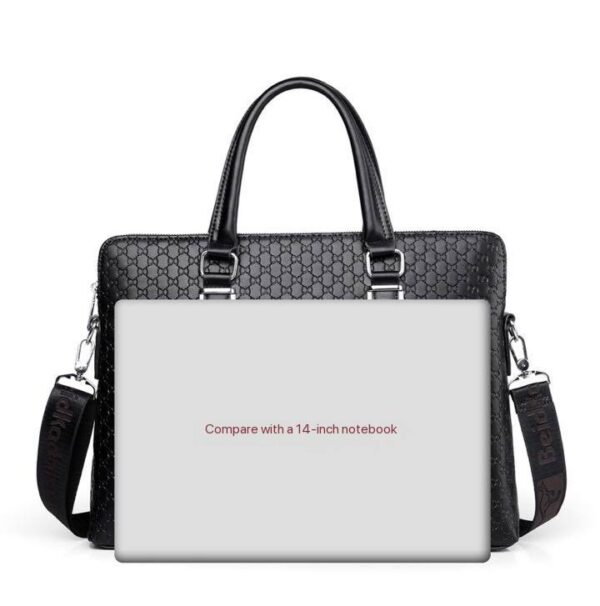 DESIGNER LUXURY LARGE CAPACITY MEN’S GENUINE LEATHER OFFICE BAG  - HAYESAROO BRAND