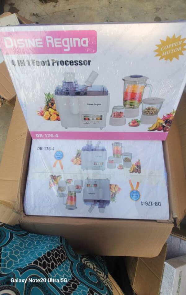 DISNIE REGINA (800W) 4in1 FOOD PROCESSOR  - JUICER, BLENDER, CHOPPER, GRINDER