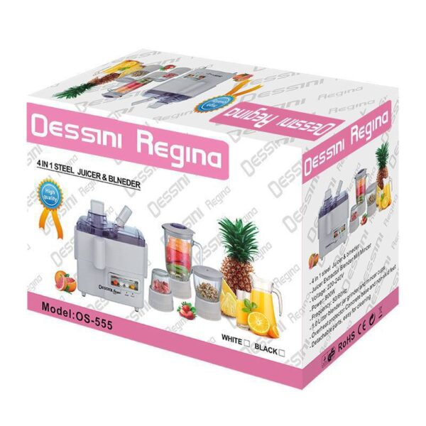DISNIE REGINA (800W) 4in1 FOOD PROCESSOR  - JUICER, BLENDER, CHOPPER, GRINDER
