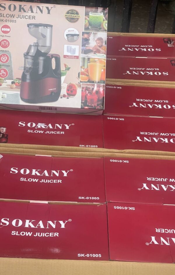SOKANY ADVANCED TECH SLOW JUICER FOR HIGH NUTRIENT FRUITS & VEGETABLES (800W)