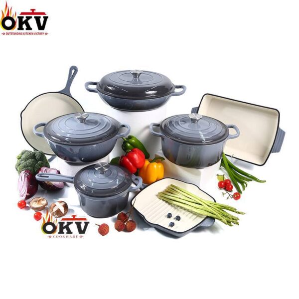IMG_20260224_072928_747 7PCS HIGH QUALITY DURABLE THICK HEAVY ENAMEL CAST IRON COOKWARE / POT SET (CHEF STANDARD