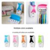 DUAL COLOURED TOOTHPASTE DISPENSER & BRUSH HOLDER