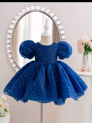 American new poka dot dress