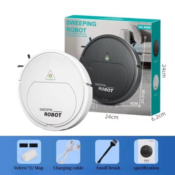 SMART RECHARGEABLE 3-IN-1 SWEEPING ROBOT VACUUM CLEANER