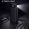 20000MAH NEXT TECH LASTING POWERBANK WITH IN-BUILT CHARGING CABLES & TOUCH LIGHT