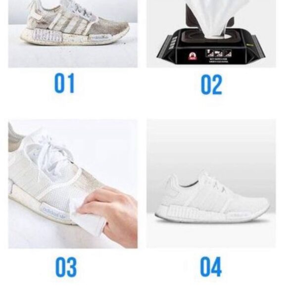 SHOES/SNEAKERS QUICK WIPES - BY 80PCS IN A PACK