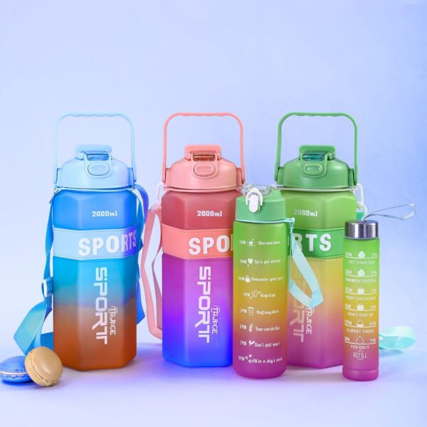 3-PIECE GRADIENT SPORTS WATER BOTTLE SET