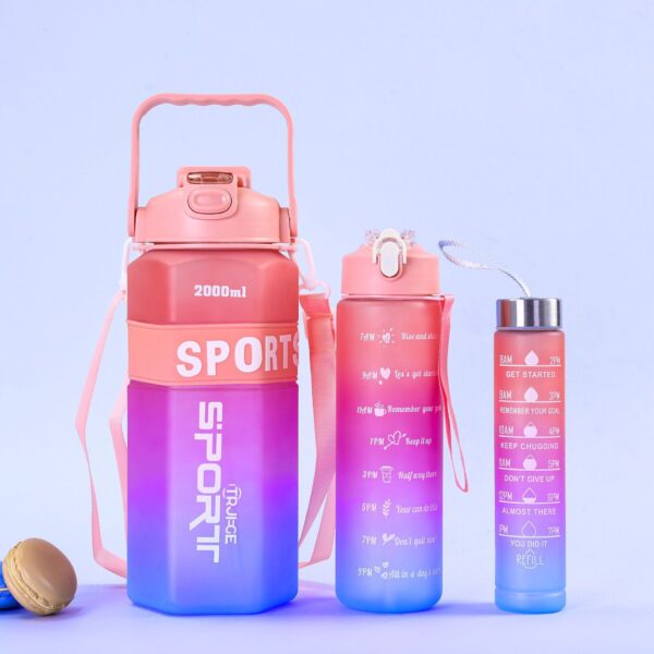 3-PIECE GRADIENT SPORTS WATER BOTTLE SET