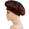 LUXURY SATIN WIDE-BRIM CAP