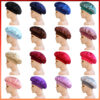 LUXURY SATIN WIDE-BRIM CAP