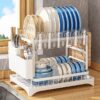 2-TIER DISH DRAIN RACK