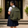 OULIYA HIGH-QUALITY WATERPROOF OXFORD LARGE-CAPACITY LAPTOP, TRAVEL, SCHOOL BAG/BACKPACK WITH USB CHARGING PORT