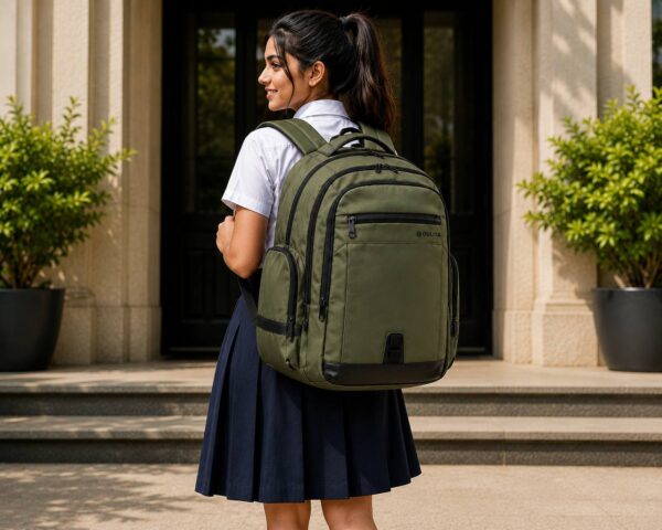 OULIYA HIGH-QUALITY WATERPROOF OXFORD LARGE-CAPACITY LAPTOP, TRAVEL, SCHOOL BAG/BACKPACK WITH USB CHARGING PORT